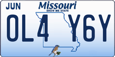 MO license plate OL4Y6Y
