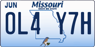 MO license plate OL4Y7H