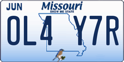 MO license plate OL4Y7R