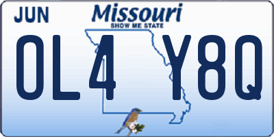 MO license plate OL4Y8Q