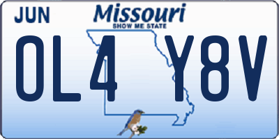 MO license plate OL4Y8V