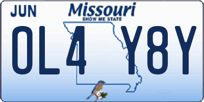 MO license plate OL4Y8Y
