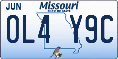 MO license plate OL4Y9C