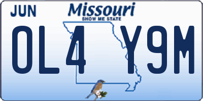 MO license plate OL4Y9M