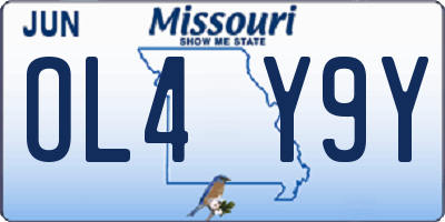 MO license plate OL4Y9Y
