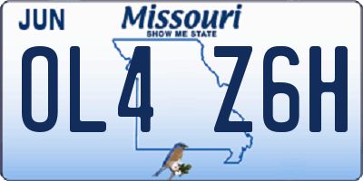MO license plate OL4Z6H