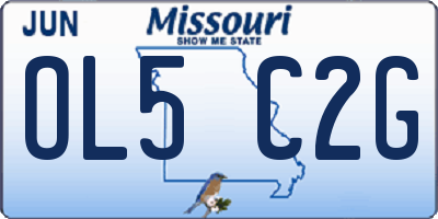 MO license plate OL5C2G