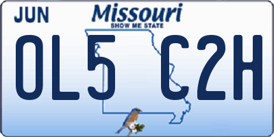 MO license plate OL5C2H