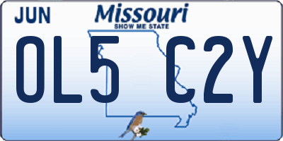 MO license plate OL5C2Y