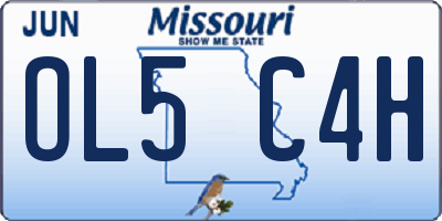 MO license plate OL5C4H