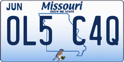 MO license plate OL5C4Q
