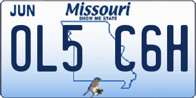 MO license plate OL5C6H