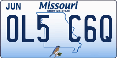 MO license plate OL5C6Q