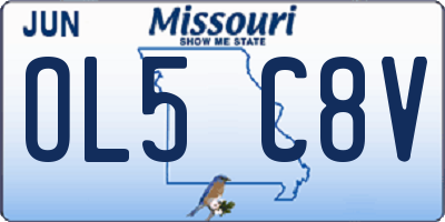 MO license plate OL5C8V