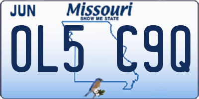 MO license plate OL5C9Q