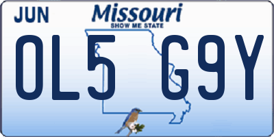 MO license plate OL5G9Y