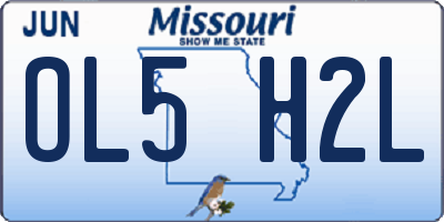 MO license plate OL5H2L