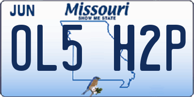 MO license plate OL5H2P