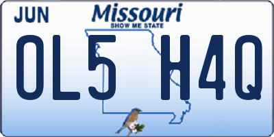 MO license plate OL5H4Q