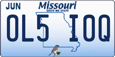 MO license plate OL5I0Q