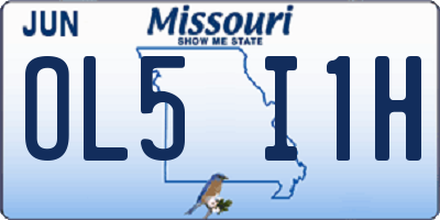 MO license plate OL5I1H