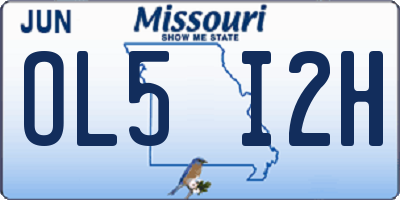 MO license plate OL5I2H