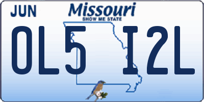 MO license plate OL5I2L