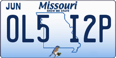 MO license plate OL5I2P