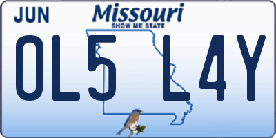 MO license plate OL5L4Y