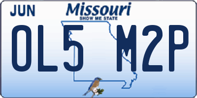 MO license plate OL5M2P