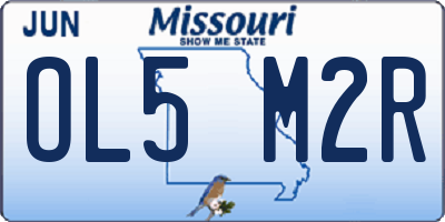 MO license plate OL5M2R