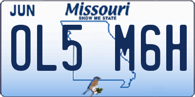 MO license plate OL5M6H