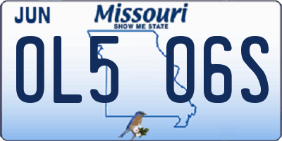 MO license plate OL5O6S