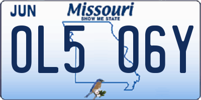 MO license plate OL5O6Y