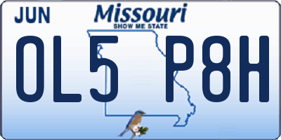 MO license plate OL5P8H