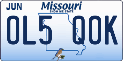 MO license plate OL5Q0K