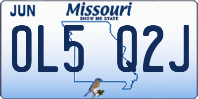 MO license plate OL5Q2J