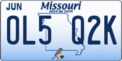 MO license plate OL5Q2K