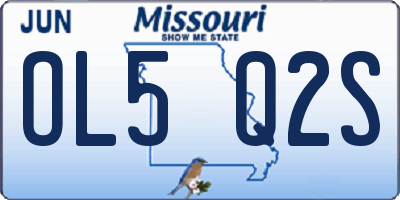 MO license plate OL5Q2S