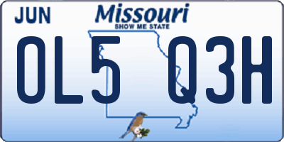 MO license plate OL5Q3H