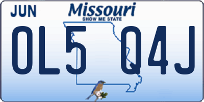 MO license plate OL5Q4J