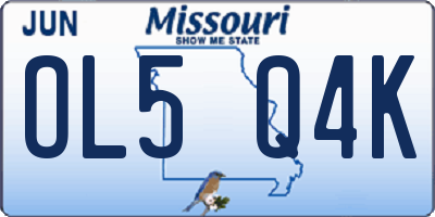 MO license plate OL5Q4K