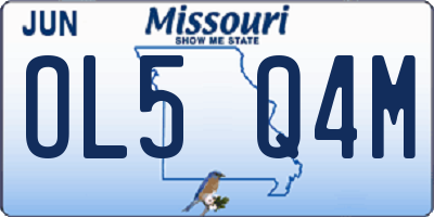MO license plate OL5Q4M