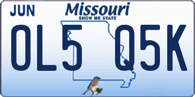 MO license plate OL5Q5K