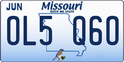 MO license plate OL5Q6O