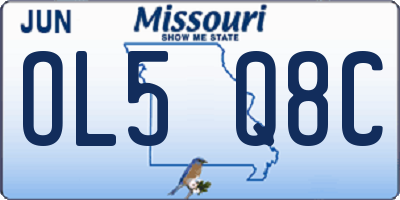 MO license plate OL5Q8C