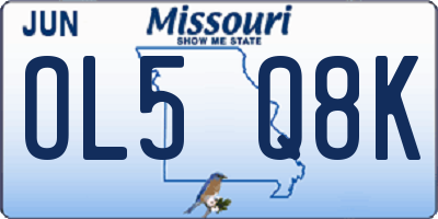 MO license plate OL5Q8K