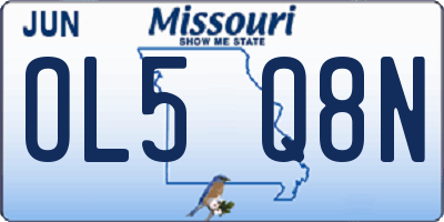 MO license plate OL5Q8N
