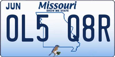 MO license plate OL5Q8R
