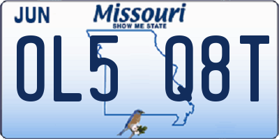 MO license plate OL5Q8T